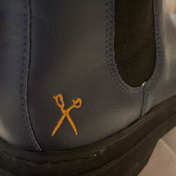 King 55 Brick Lane Chelsea Boot in Navy from King55 - Picture 4 of 12